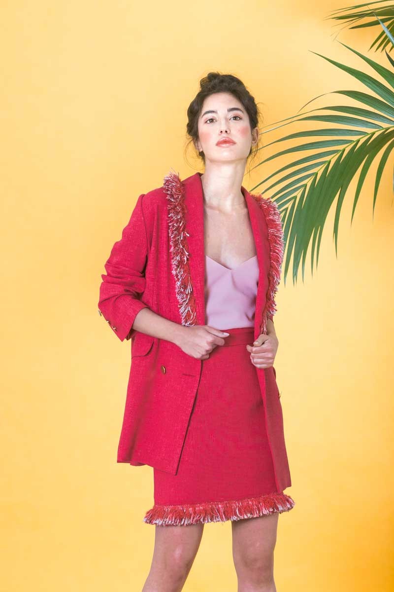 top para invitadas de fiestas rosa palo lencero bautizos bodas graduaciones comuniones